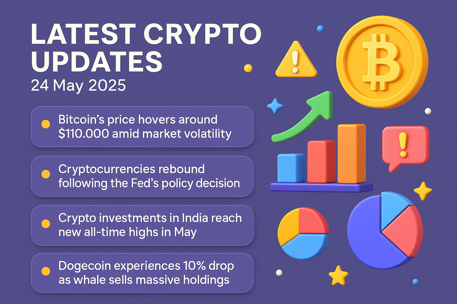 Latest Crypto Market News and Updates – 24 May 2025