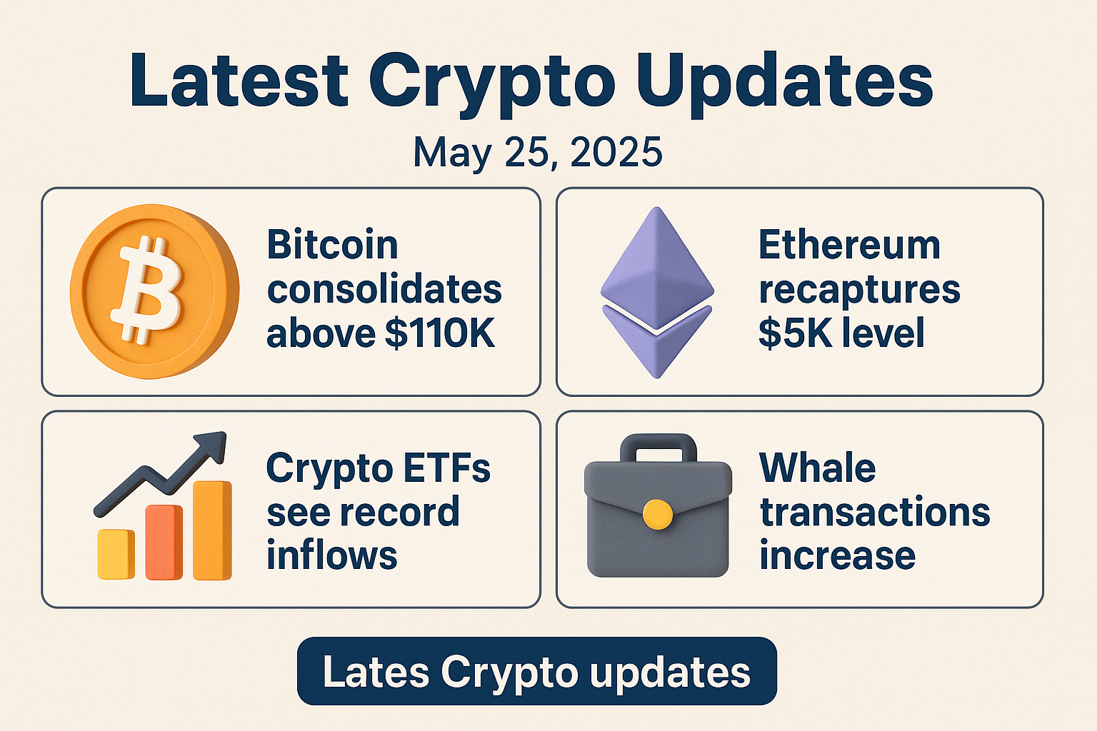 Latest Crypto Updates as on 25 May 2025