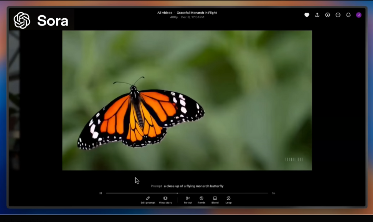 Sreen oicture of Butterfly, AI Image Generator